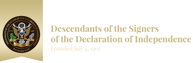 Descendants of the Signers of the Declaration of Independence Logo